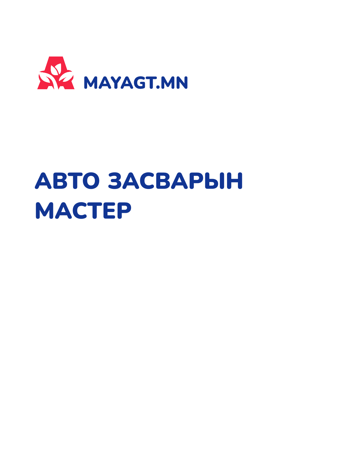АВТО ЗАСВАРЫН МАСТЕР