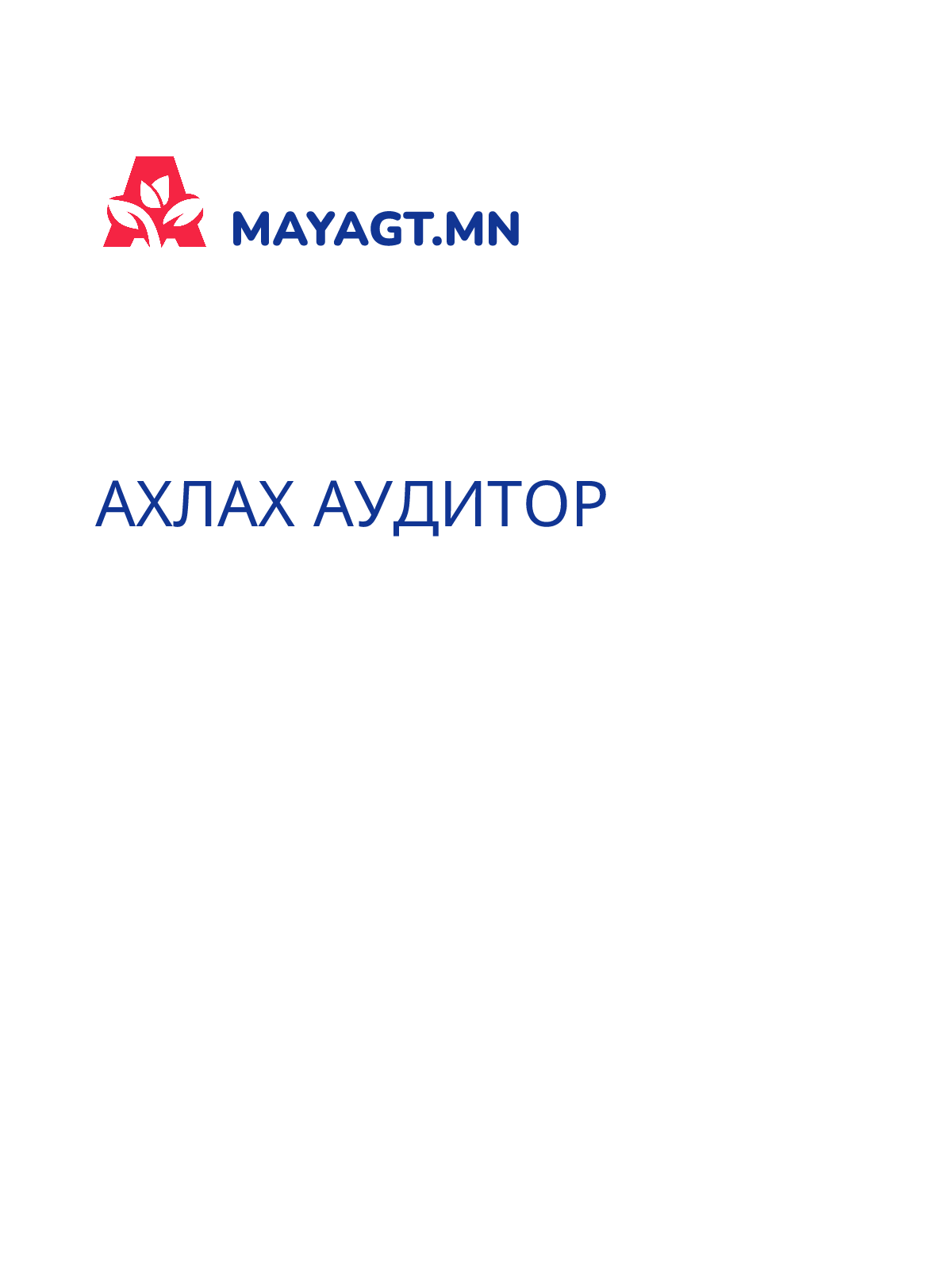 АХЛАХ АУДИТОР